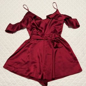 Red Urban Romper